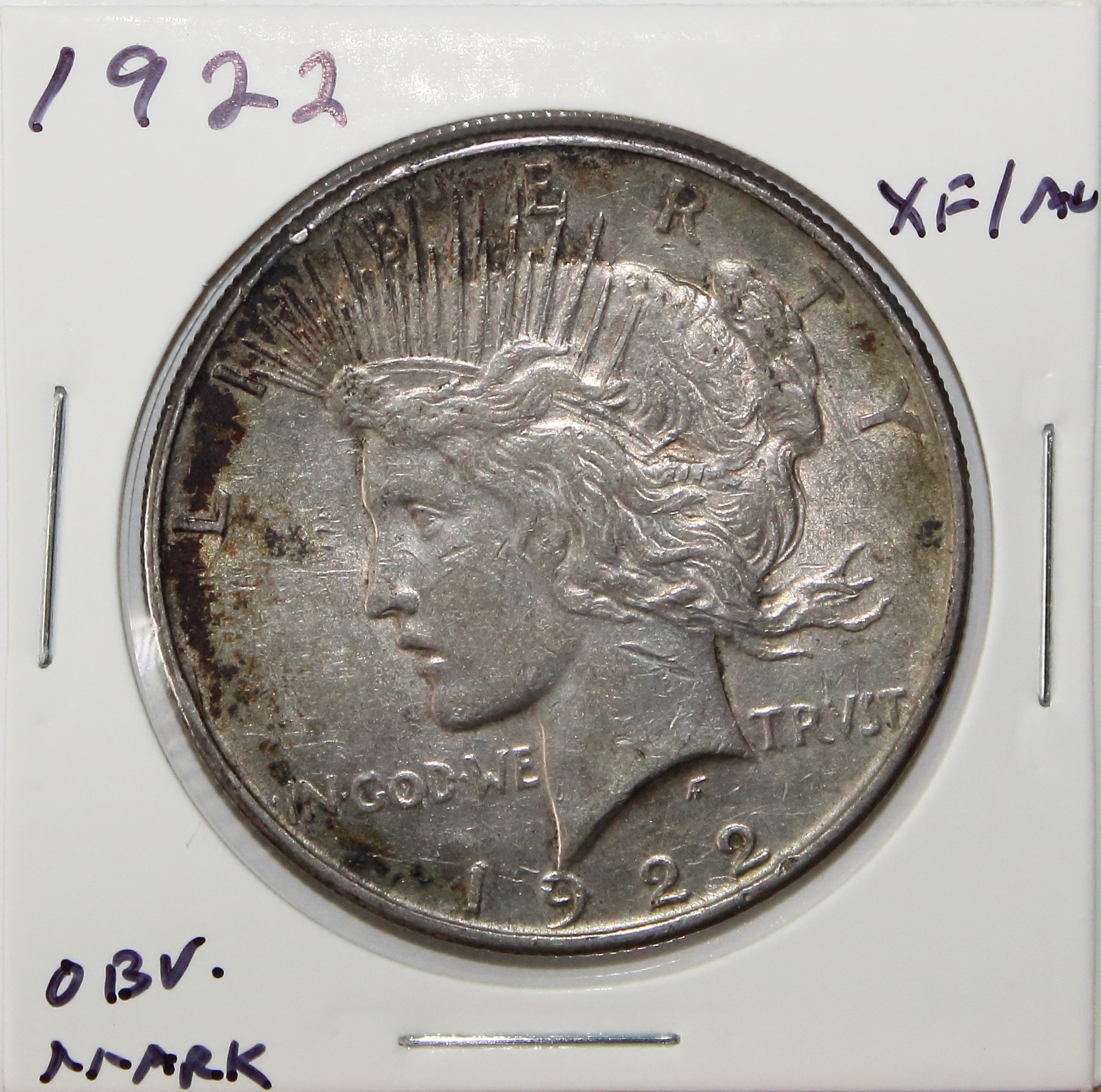 1922 US Peace Silver Dollar $1 EF XF Extremely Fine Details
