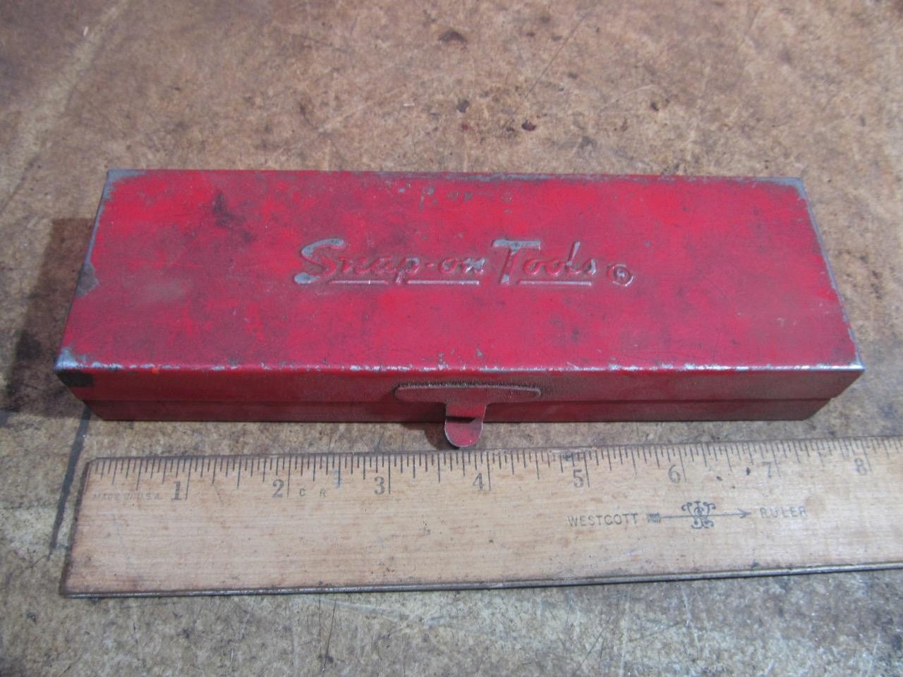 Vintage Snap On KRA229 1/4" Drive Socket Set Tool Box Only 1978