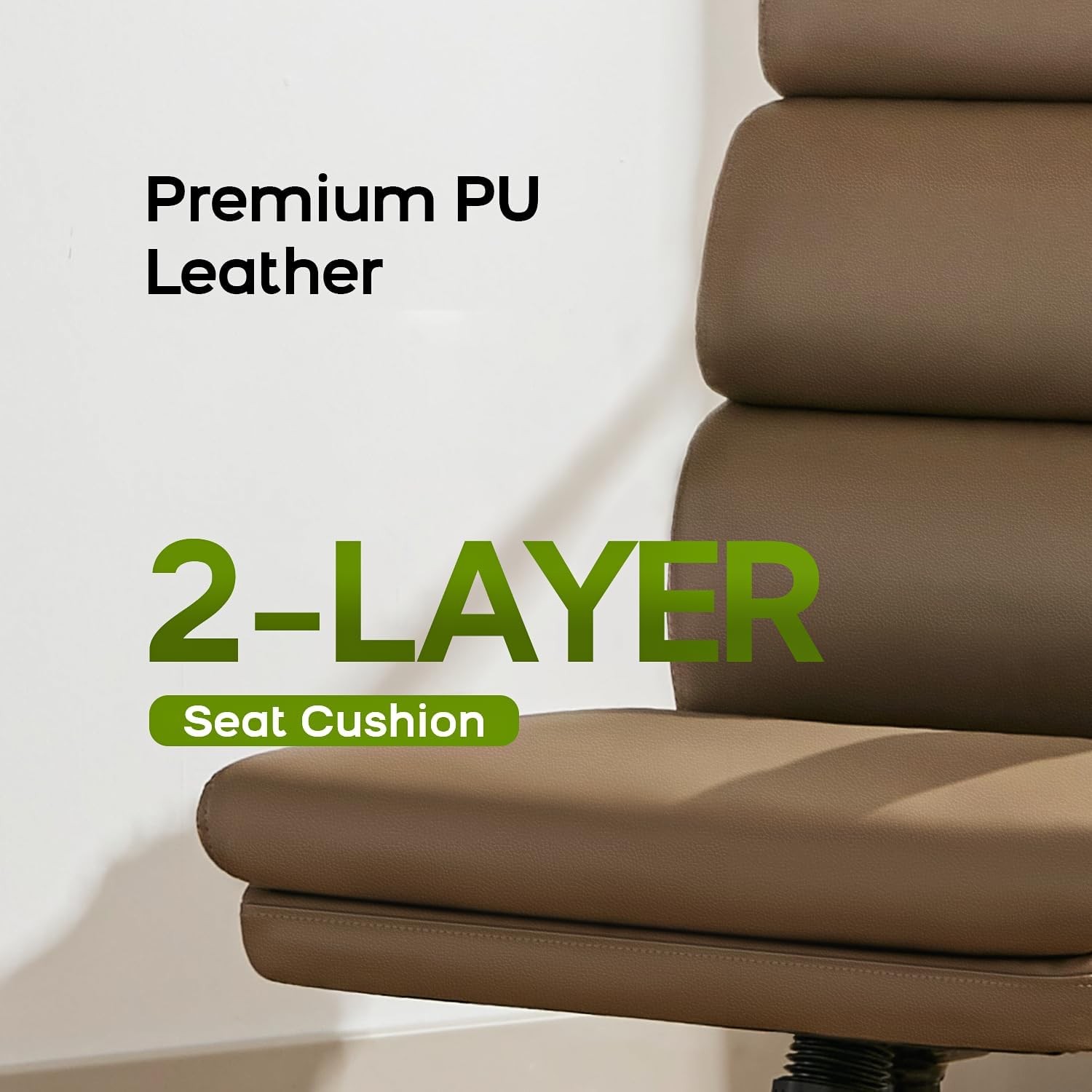 Office Chair Adjustable Desk Chair Mid Back Executive Comfortable Bonded Leather
