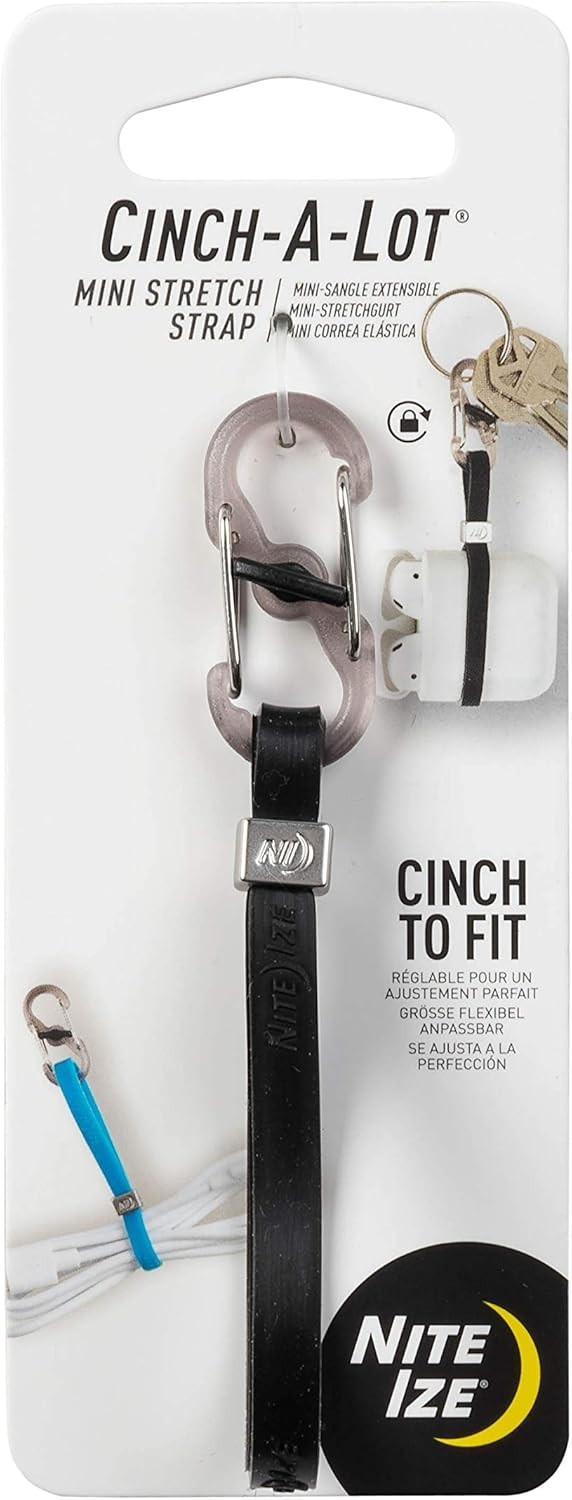 Nite Ize Cinch-A-Lot Mini Stretch Strap Adjustable Slider Straps and Holds Items