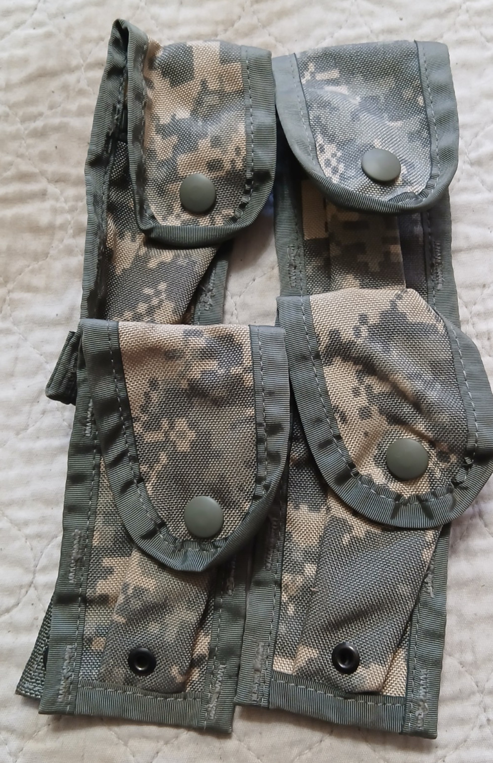 USGI ACU 9MM MAGAZINE POUCHES SET OF 4 NEW