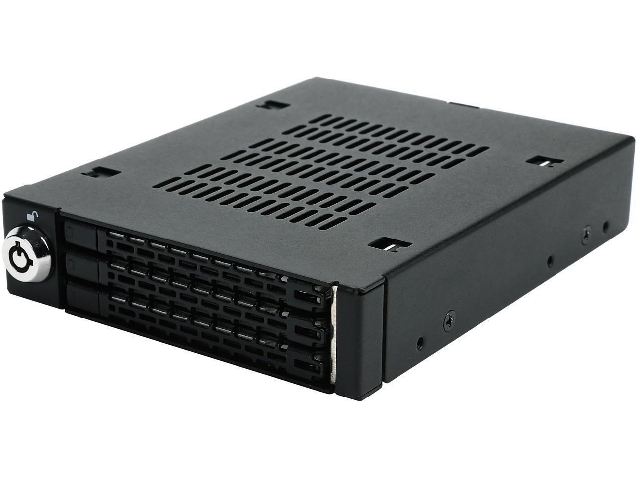 ICY DOCK Triple Bay 2.5 inch SAS SATA HDD SSD Mobile Rack For External 3.5 inch