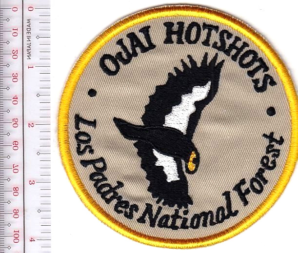 American Indian Hot Shot Crew California Ojai Los Padres Nati'l Fores NO TARIFF