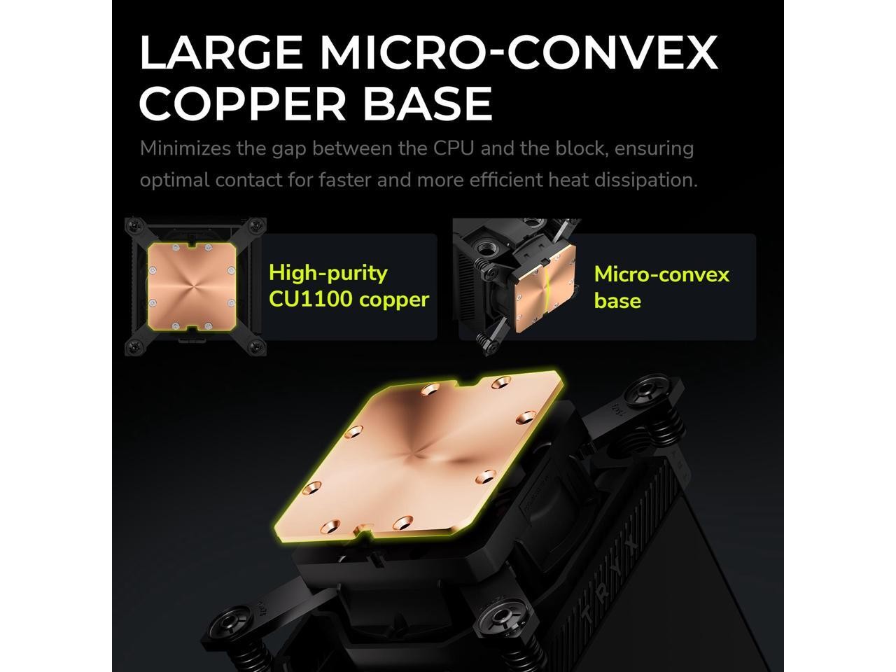 TRYX Panorama CPU Water Block 6.67'' AMOLED Curved Screen 3D Anamorphic Effect D