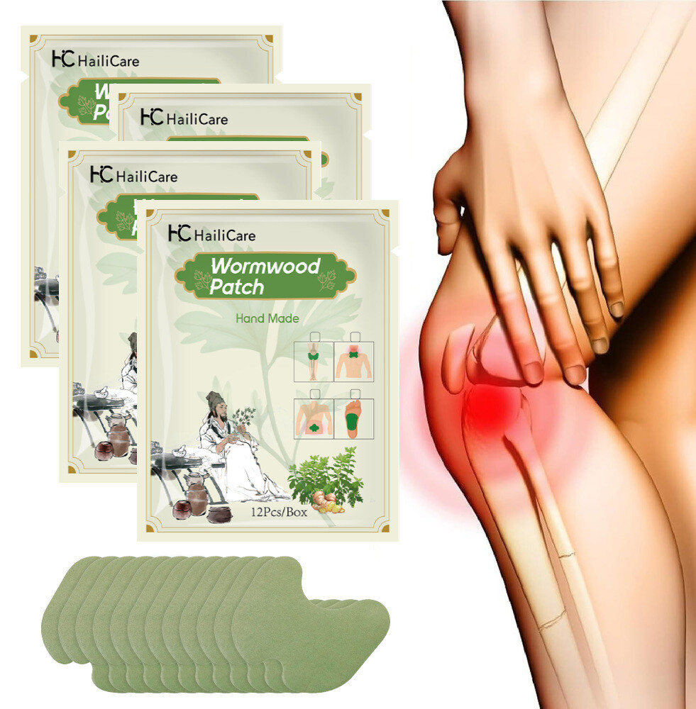 60pcs Knee Pain Relief Patches Plaster Sticker Wormwood Knee Pain Joint Ache