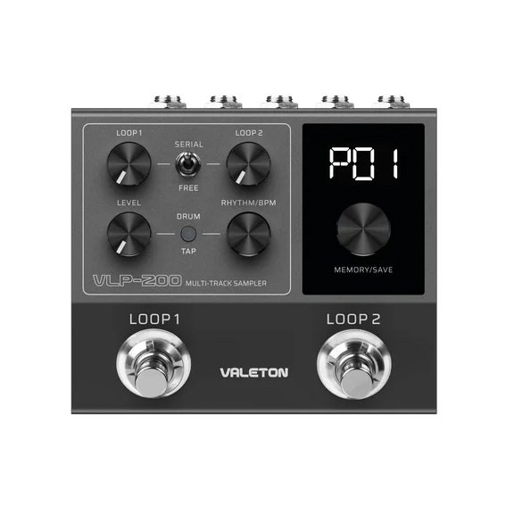 Valeton VLP-200 Multi-Track Sampler Dual Stereo Looper Pedal