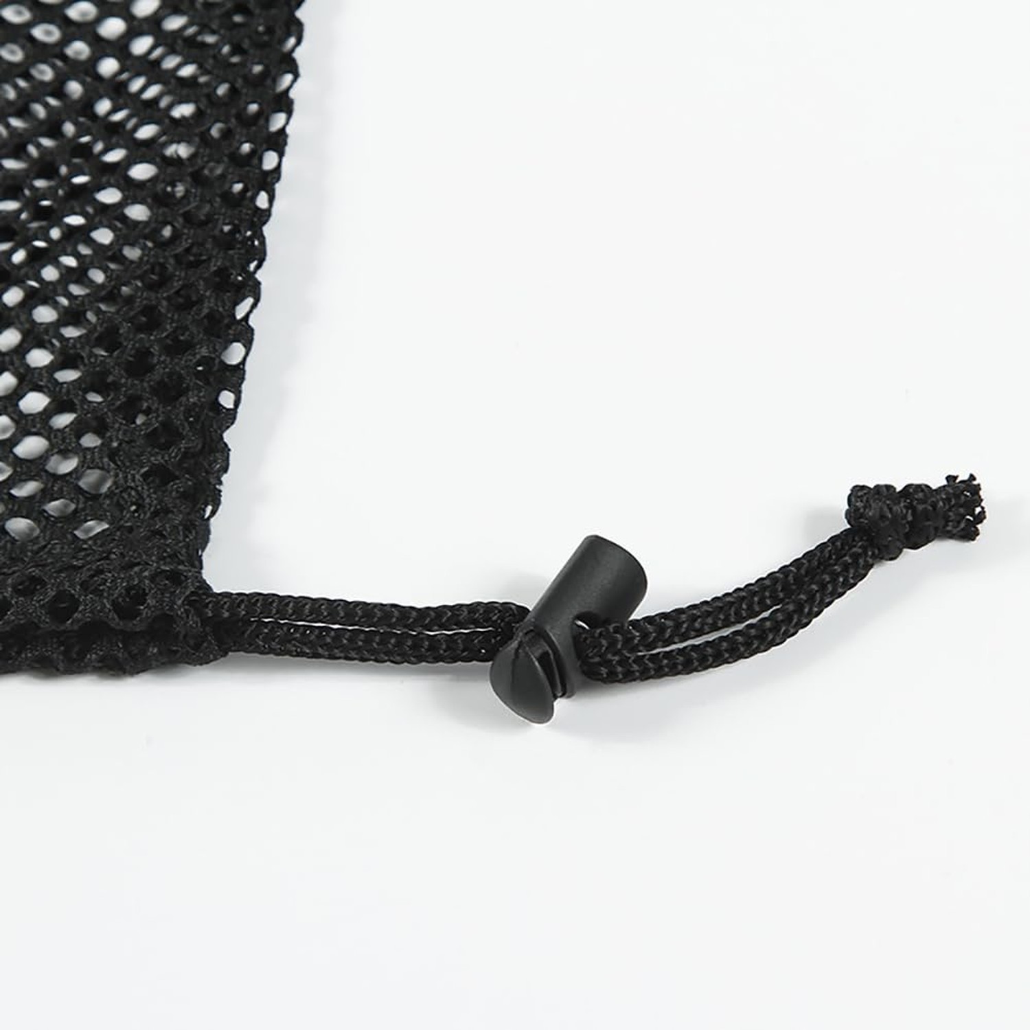 5 Pcs Black Mesh Bags Nylon Drawstring Bags Small Travel Stuff Sacks Mesh Sto...