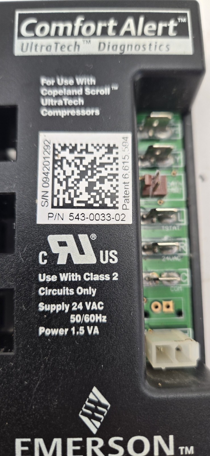 Emerson Comfort Alert Diagnostics 543-0033-02