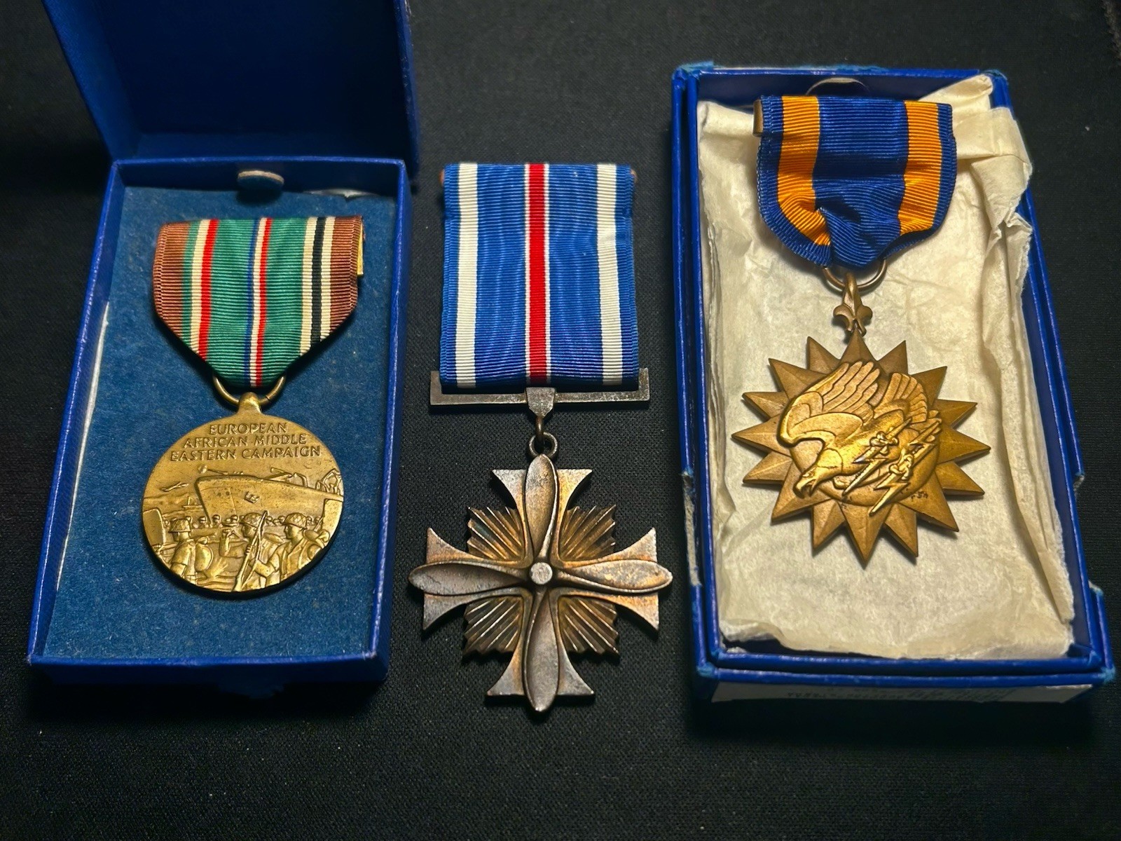 Lot Of 3 WW2 Navy Distinguished Flying Cross, And Air Medal