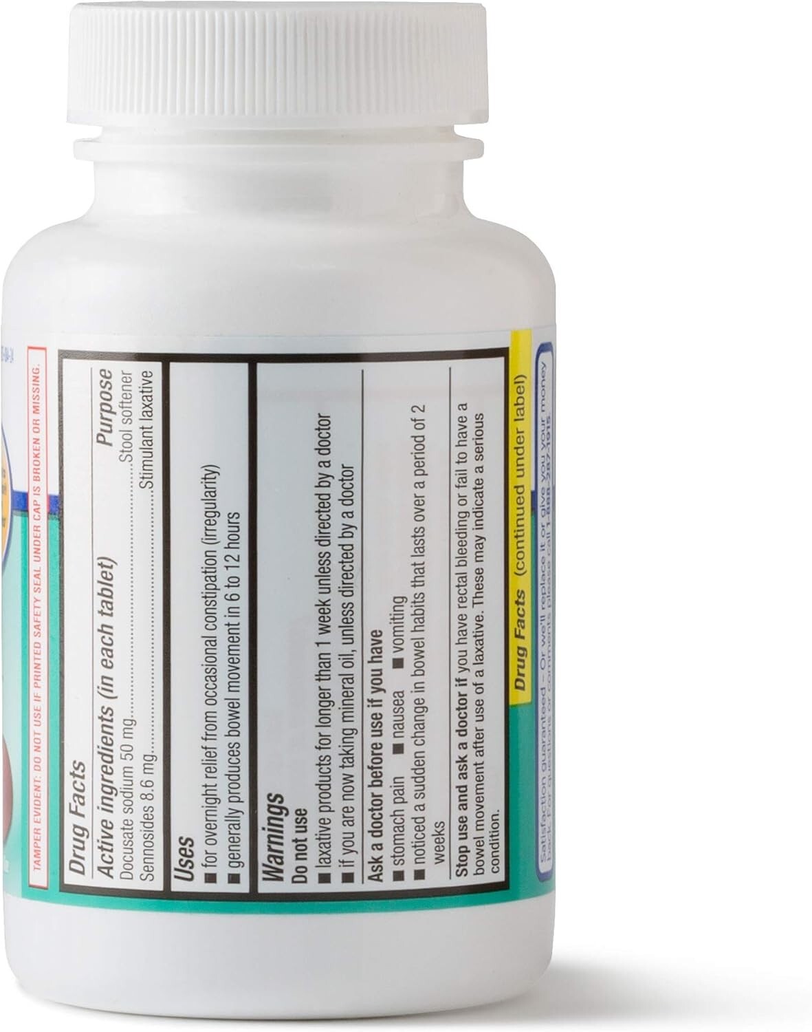 Equate Stool Softener Plus Stimulant Laxative Tablets -Constipation, 240 Tablets