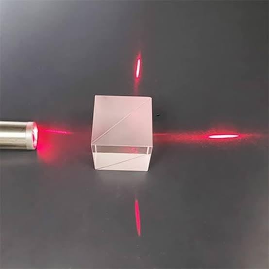 Beam Splitter Cube, Optical Glass Prism Ratio T/R 50:50 Spectrome Sicence (15mm)
