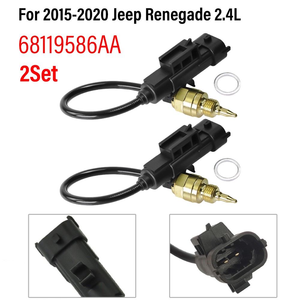 2Set Engine Oil Temperature Sensor for Jeep Renegade Cherokee Compass 68088241AA