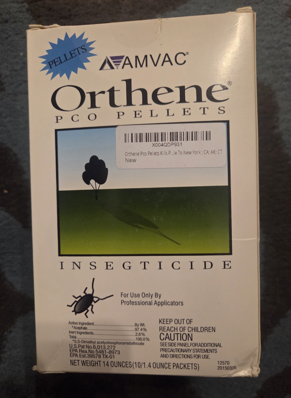 Orthene PCO Pellets Insecticide (10 x 1.4 oz packets) by AMVAC