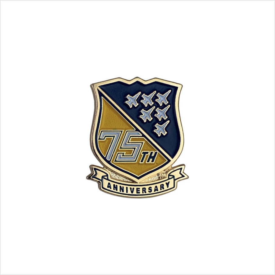 GENUINE U.S. LAPEL PIN: BLUE ANGELS 75TH ANNIVERSARY