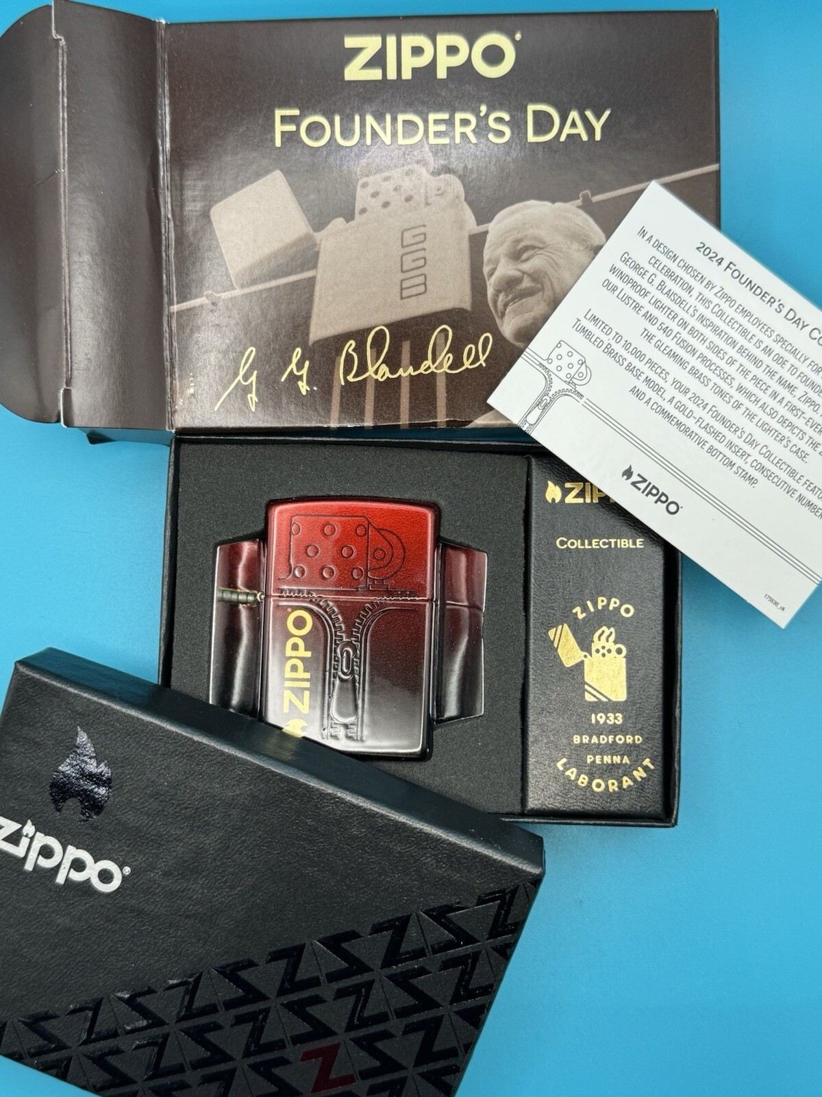 Limited Edition 2024 COTY Founder’s Day Zippo Lighter NEW 46213