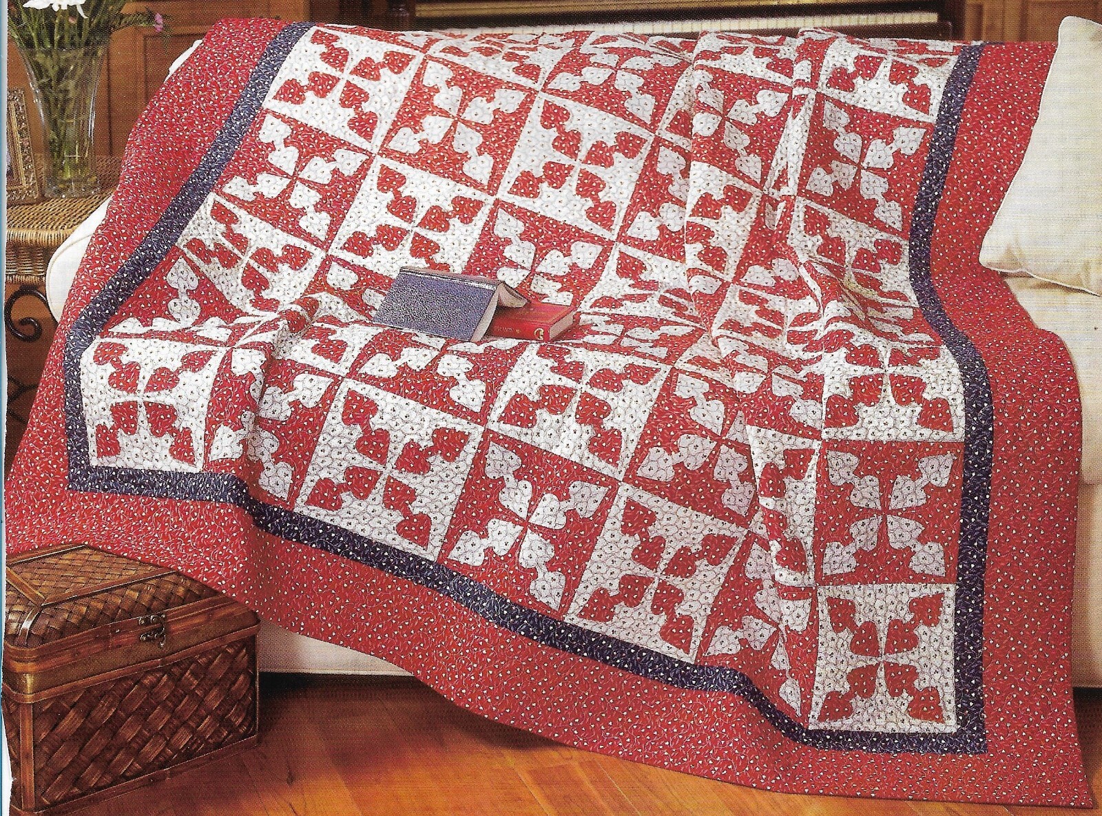 Double Hearts Quilt quilting pattern instructions