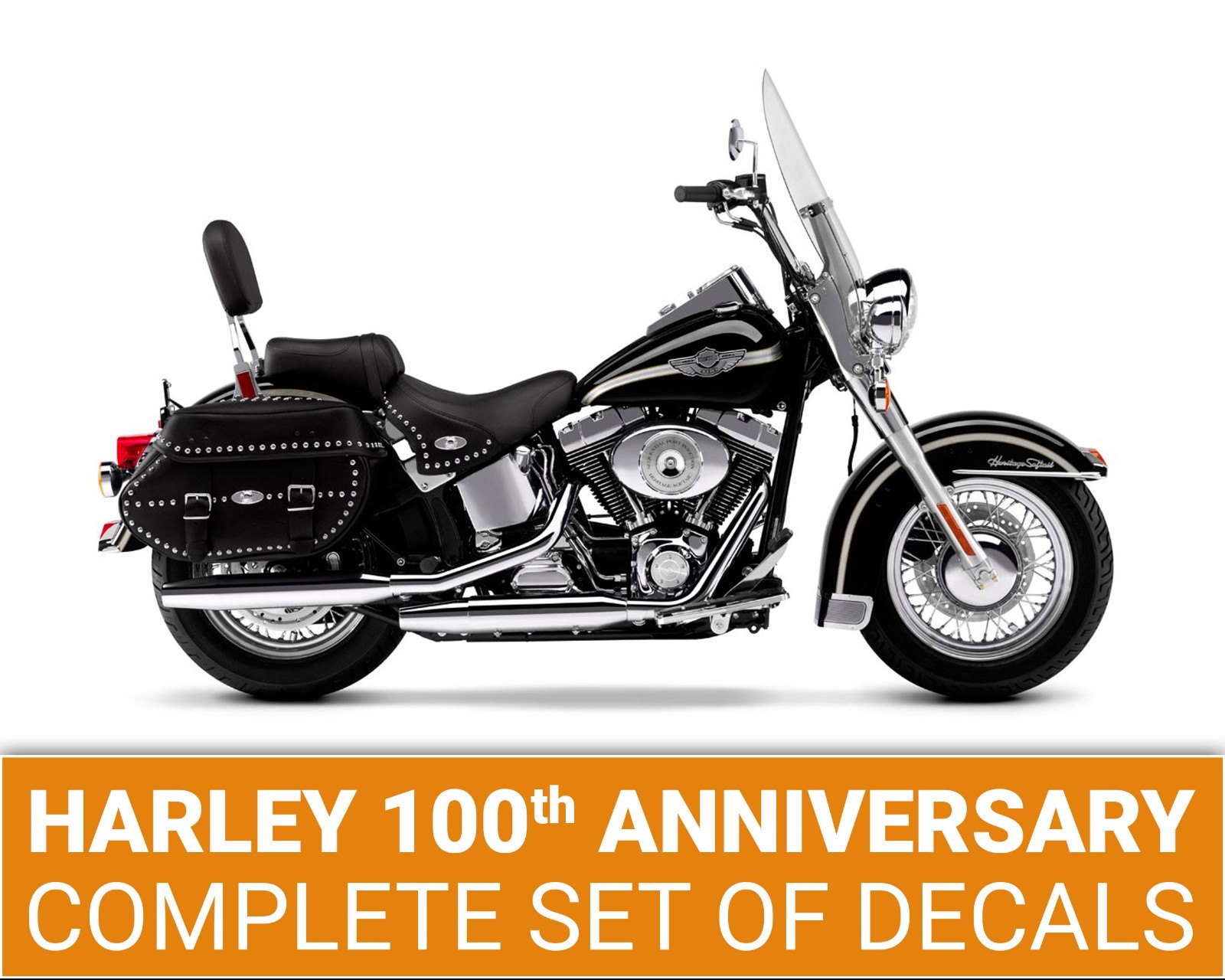 Harley Davidson 100th Anniversary Softail decals stripes full set # 103