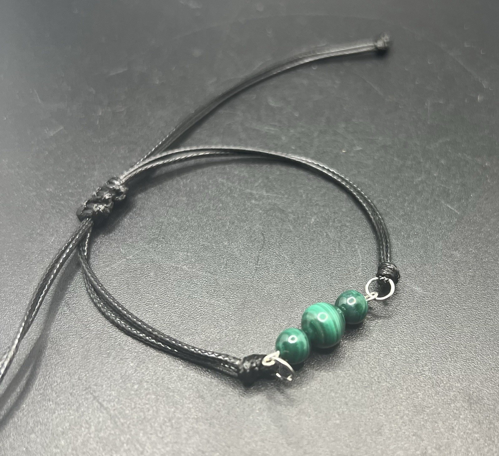Malachite Genuine Authentic Stone Adjustable Bracelet