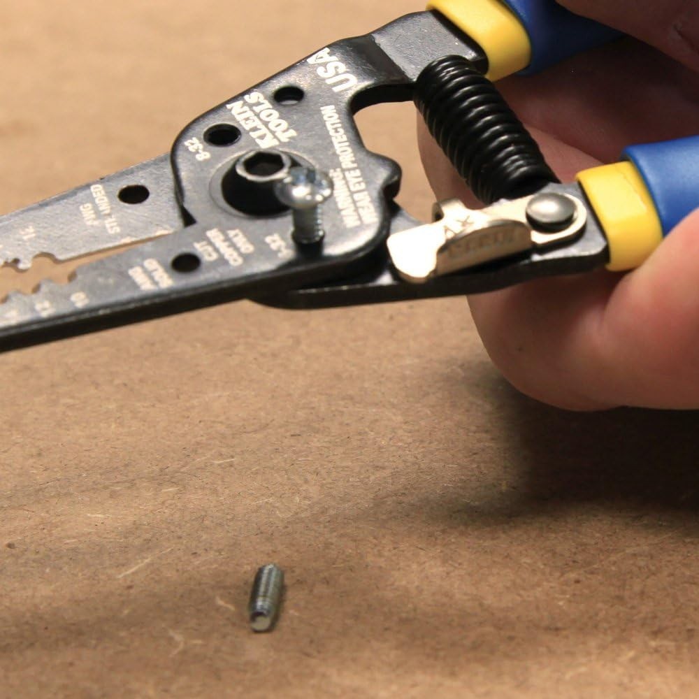 Compact Klein Tools Wire Cutter & Stripper for 10-18 Solid & 12-20 Stranded Wire