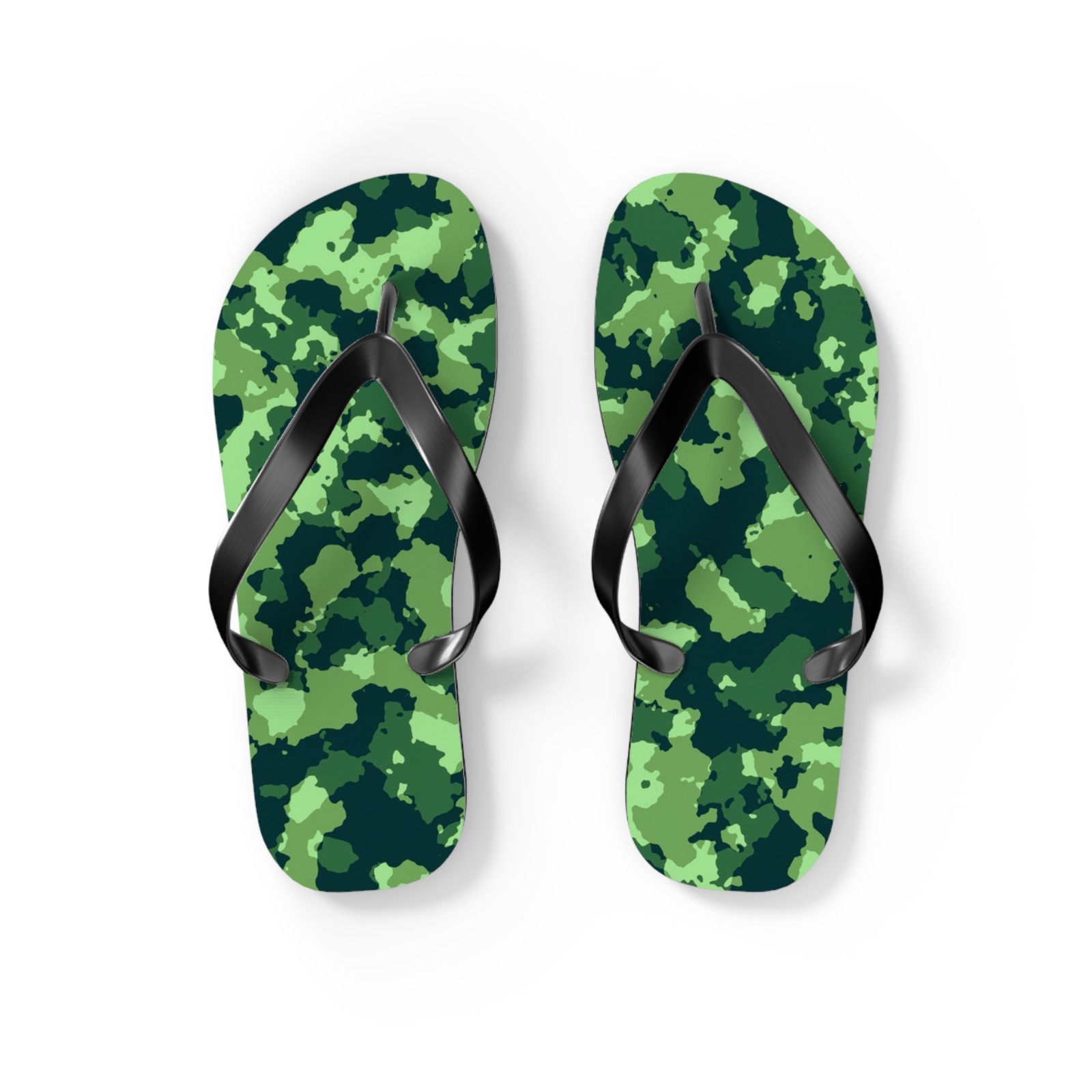 HotGreen Camouflage Stylish Flip Flops for Summer Fun, Beachwear, Casual Sandals