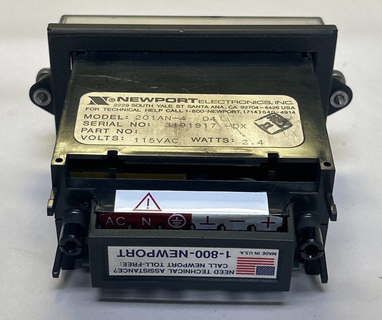 NEWPORT,201AN-4,DIGITAL PANEL METER 115V 2.4W