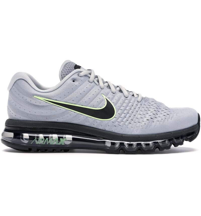Nike Air Max 2017 Wolf Grey Pure Platinum Volt 849559-012 sz 8 Men's Running