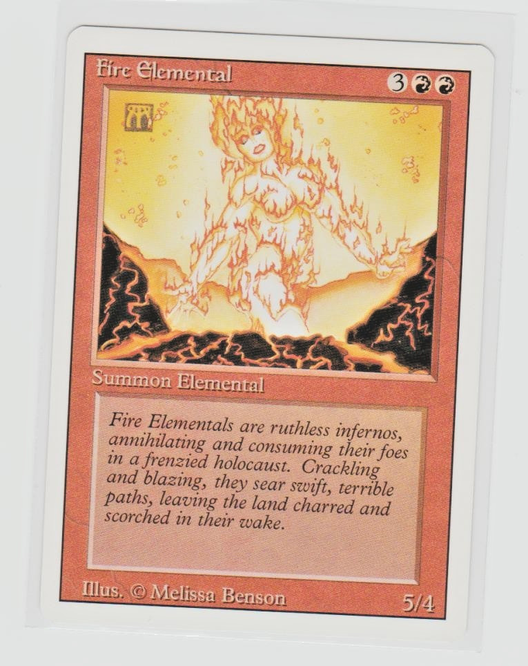 Magic the Gathering ~ MTG ~ 1x Fire Elemental ~  M/NM ~ REVISED