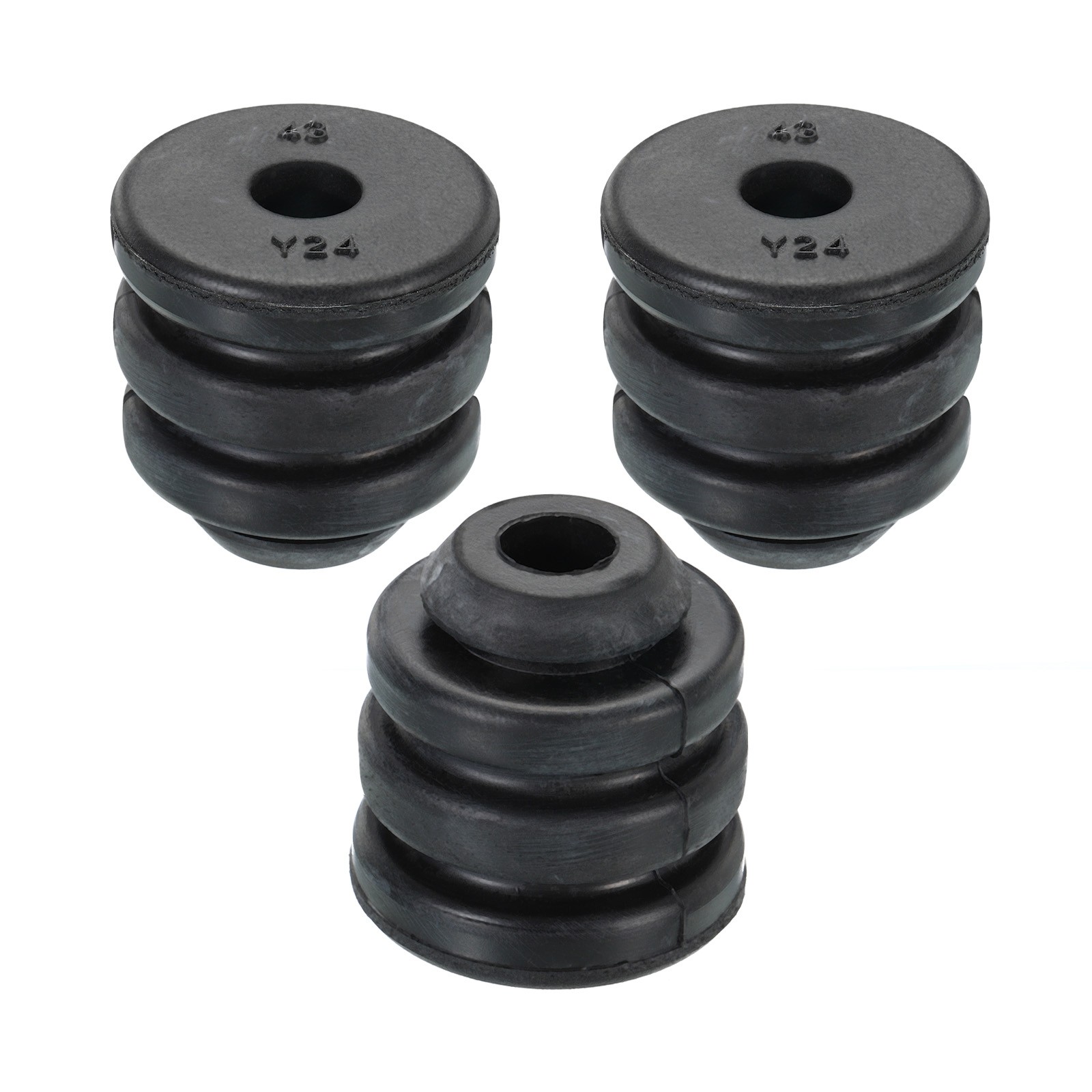 3 Pack 1.4" x 1.4" Compressor Rubber Feet AC Mount Anti Vibration Pad, Black