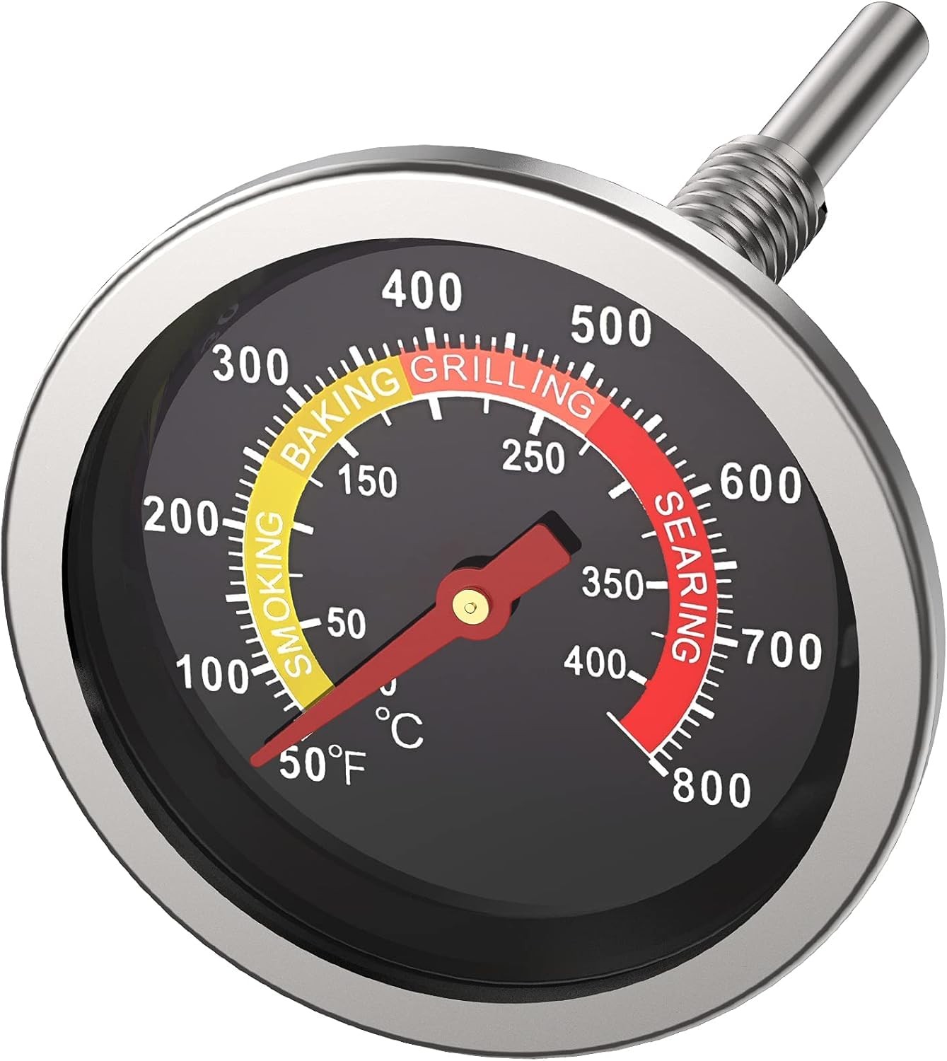 Grill Thermometer 2-3/8" Large Dial, 50-800°F for silver