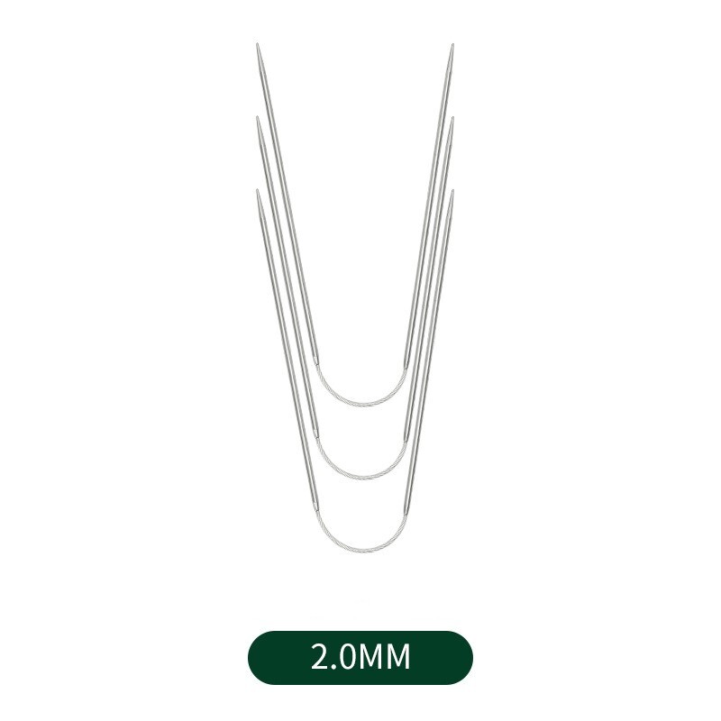 2 Pairs 2mm Mini Pointed Knitting Sweater Needle Set