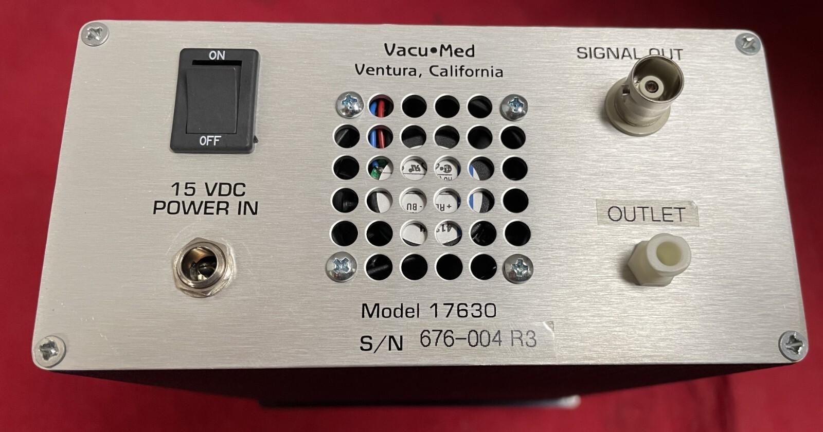 Vacu Med Carbon Dioxide Co2 Analyzer Model 17630