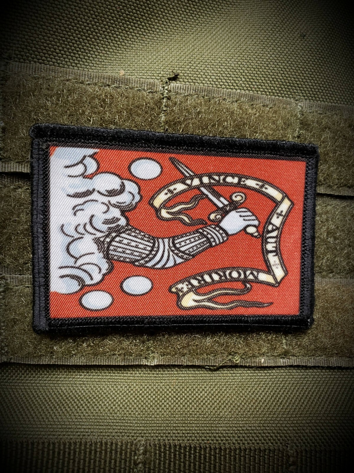 Subdued USA Flag Wolverines Morale Patch Tactical ARMY Hook Military Red Dawn