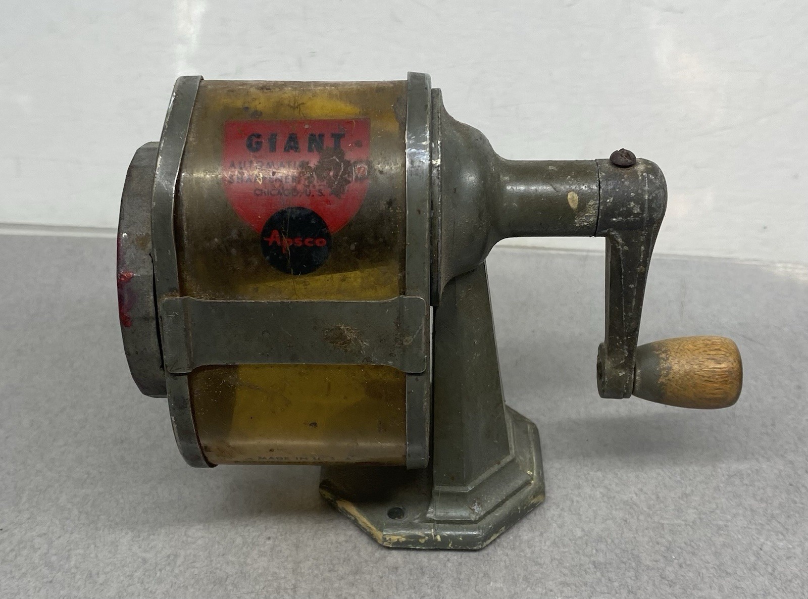 Vintage Apsco Giant Pencil Sharpener