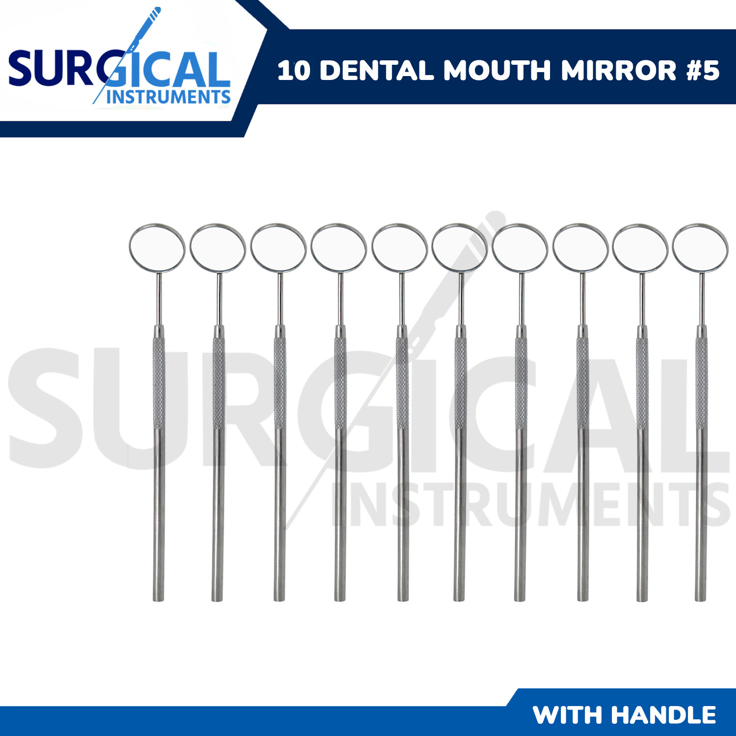 10 Dental Mirrors Stainless Steel Surgical Instruments Stainless German Grade