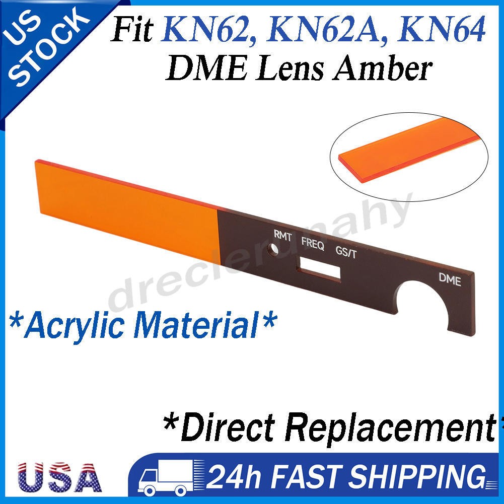 Amber Acrylic DME Lens For King Bendix KN62 KN62A KN64 Series Display Components