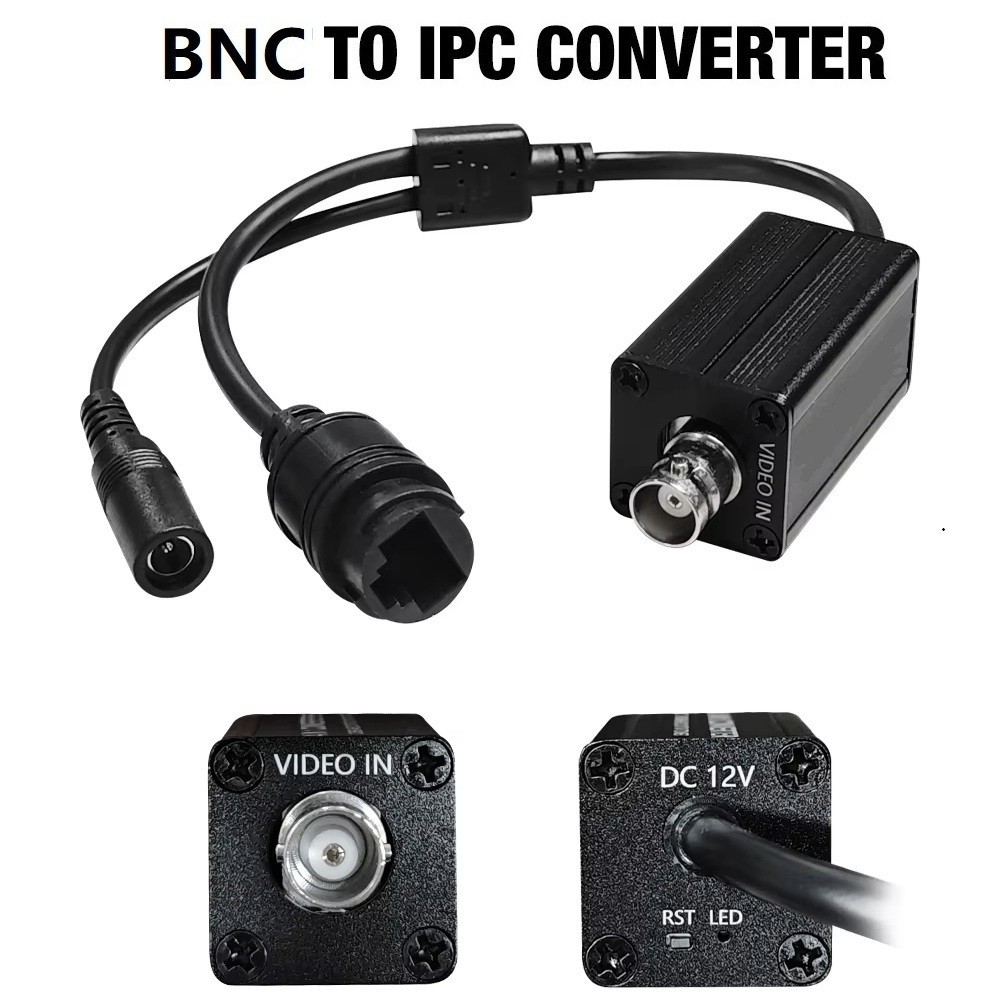 2MP HD Analog To IP Converter Supports RTSP/On.vif Protocol, 12VDC input
