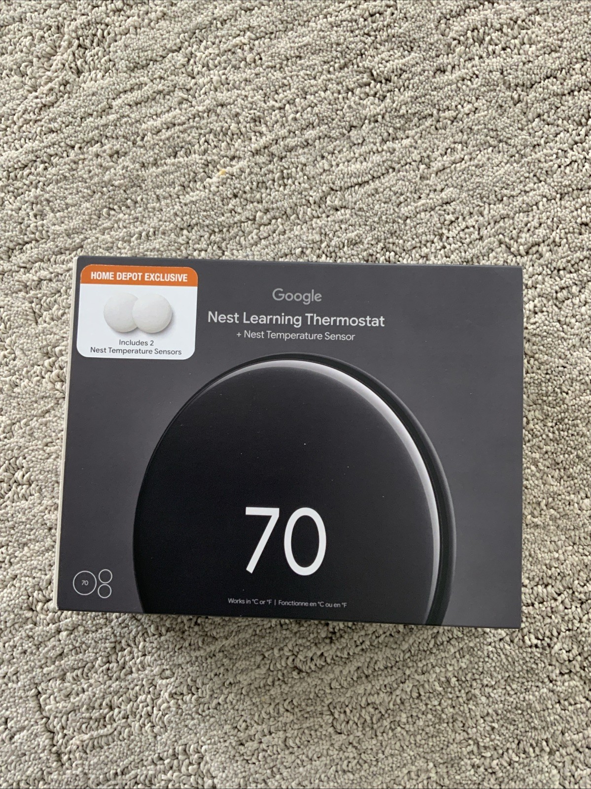 Google Nest Learning Thermostat 4th Gen with 2-Pack Nest Sensors 2nd Gen
