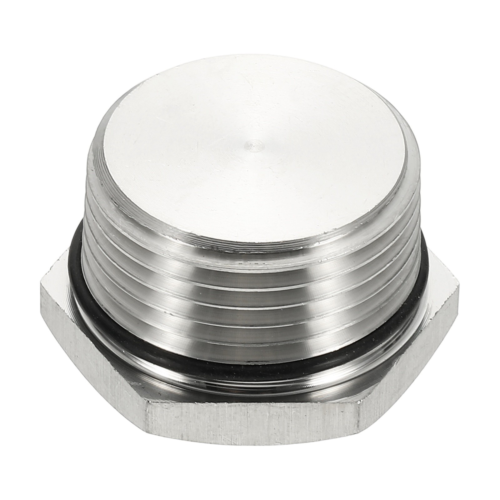 NPT Pipe Plug Fitting 304 Stainless Steel NPT1 with Sealing Rubber Ring