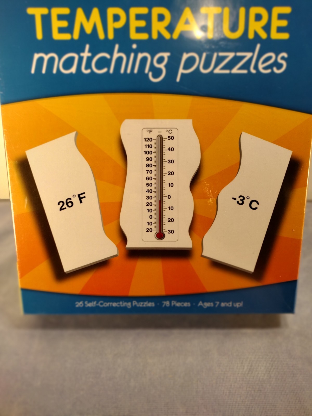 Temperature Matching Puzzles age 7+ science education thermometer degrees school