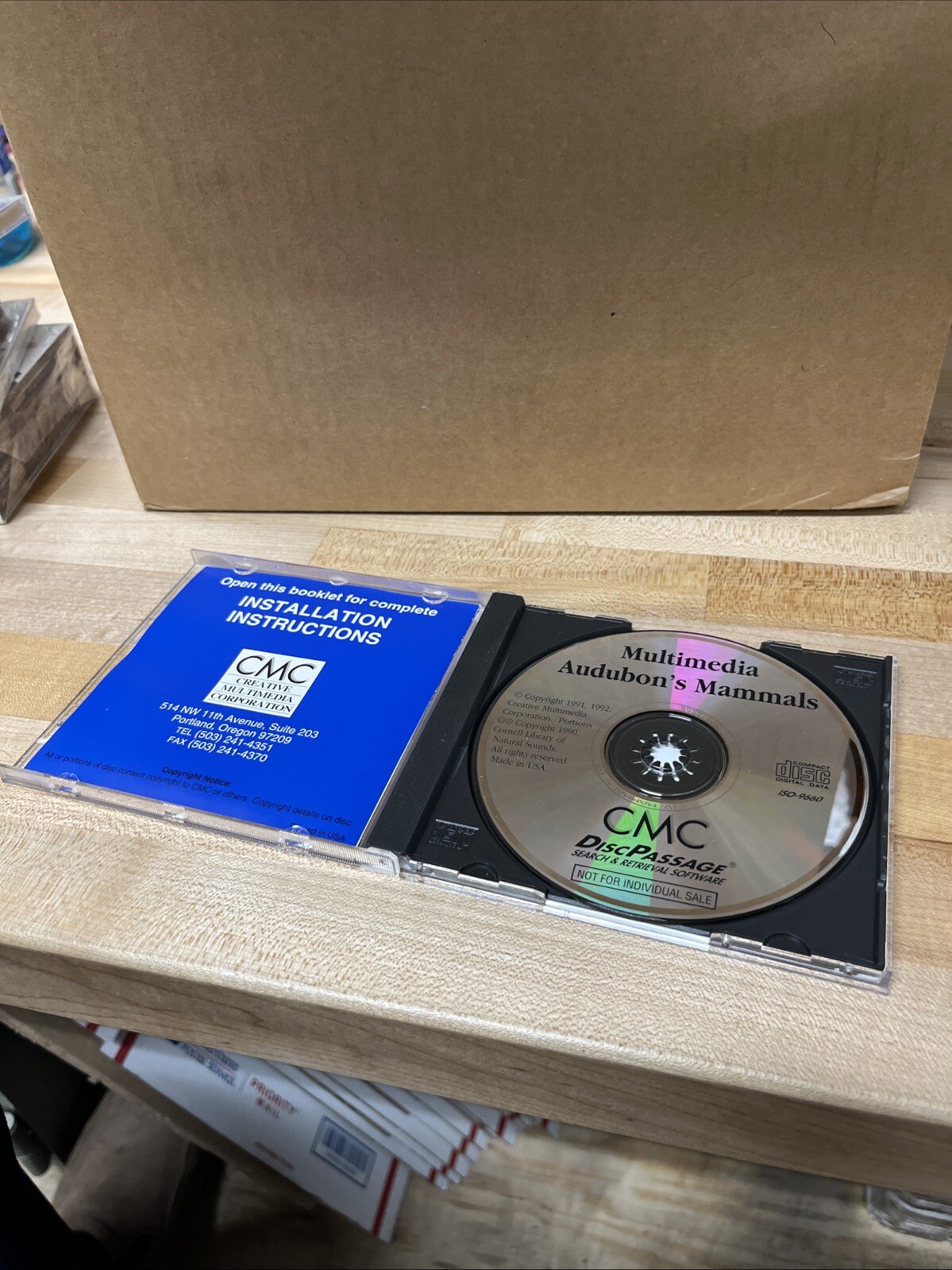 Multimedia Audubon's mammals, CMC CD-ROM B2