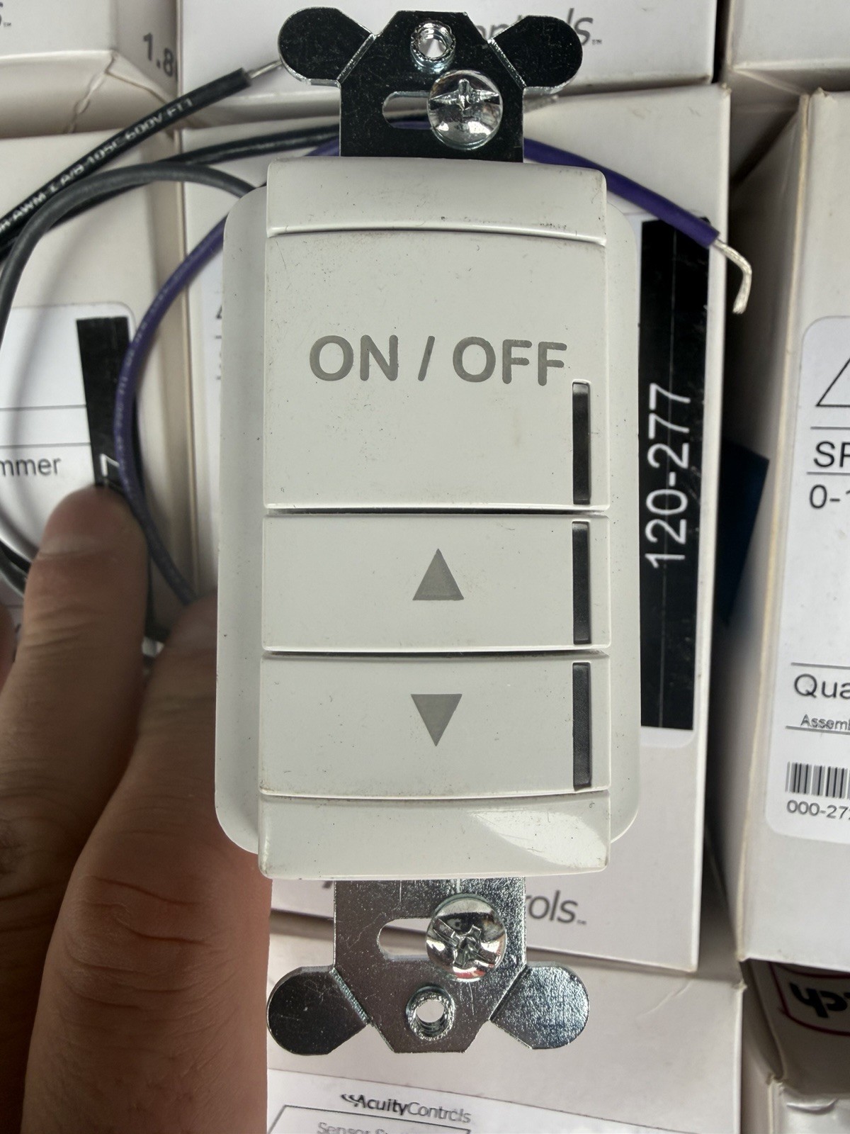 Sensor Switch SPODMRD WH 0-10V LED Dimmer Wall Switch Acuity Controls