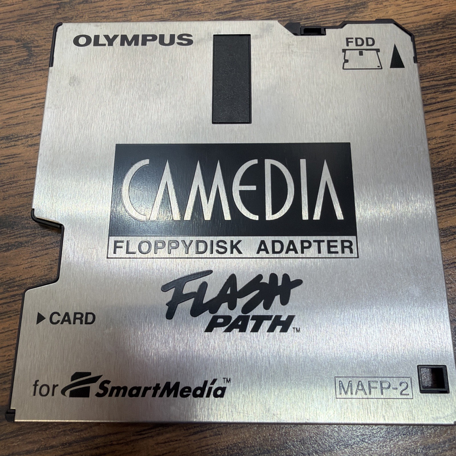 Olympus Camedia Flash Path Floppy Disk Adapter MAFP-2 w/ 3V 16MB SmartMedia Card