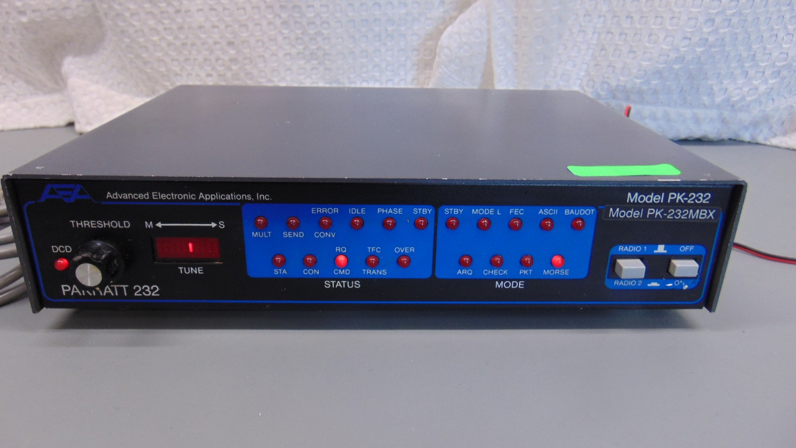 AEA PK-232MBX MULTIMODE TNC DATA CONTROLLER With Cables