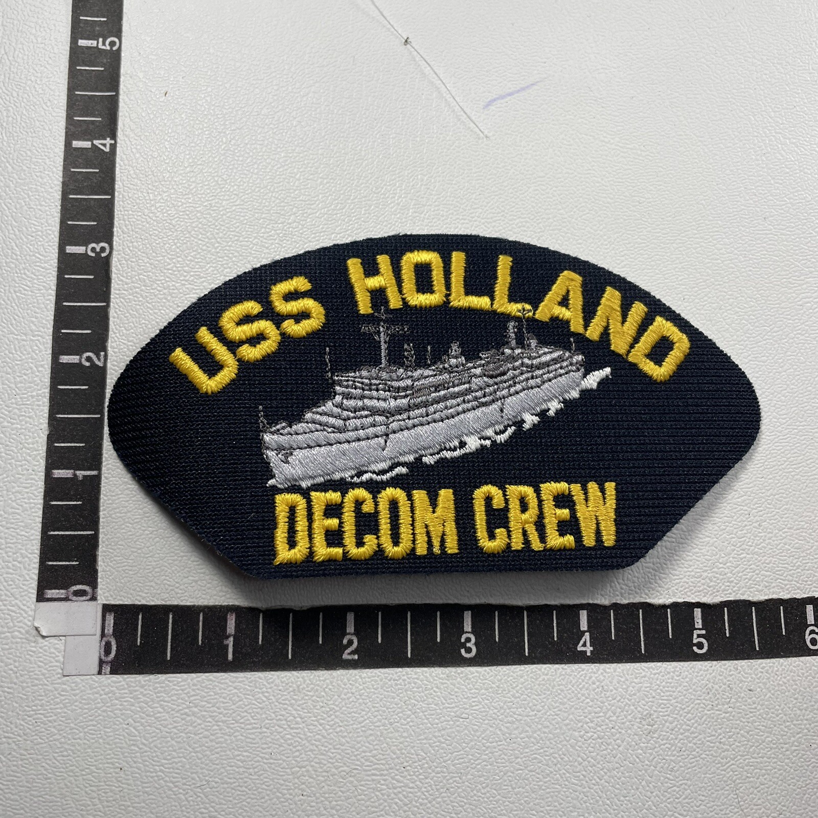 USS HOLLAND DECOM CREW United States Navy Hat Patch S18K