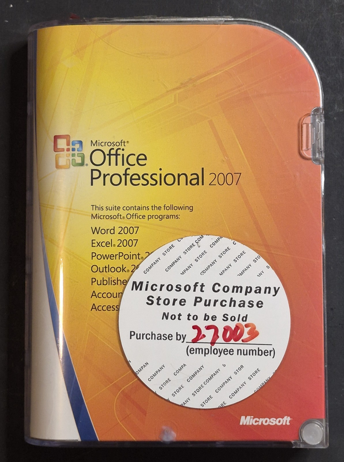 Microsoft Office 2007 Professional Full English Retail Version w/ Product Key