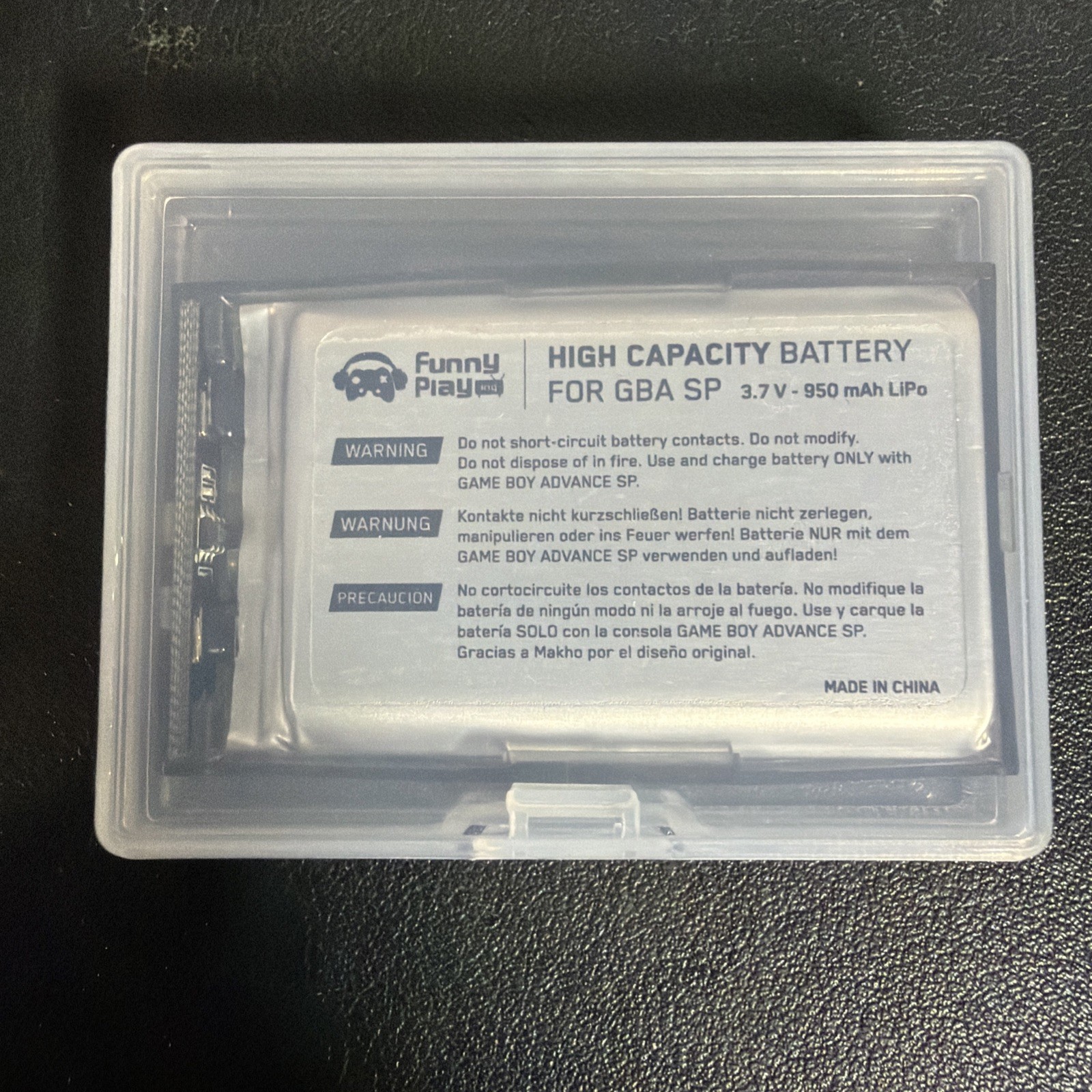 Gameboy Advance SP 950mAh LiPo High Capacity Battery Nintendo FAST USA SHIP!
