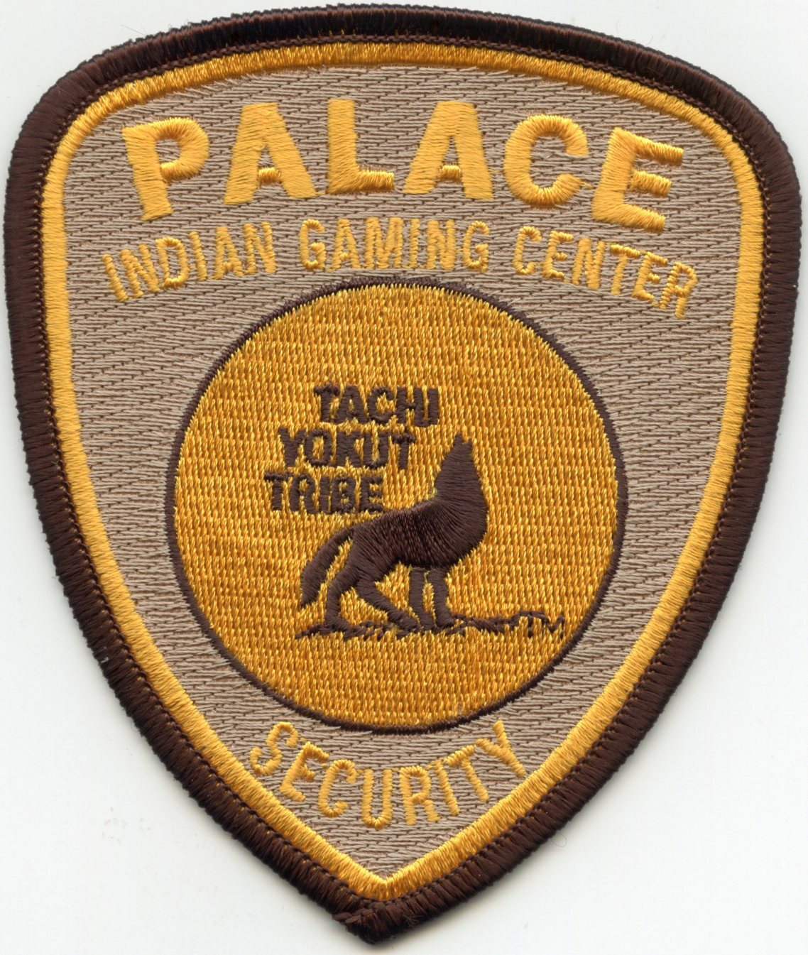 TACHI YOKUT TRIBE CALIFORNIA PALACE INDIAN CASINO TRIBAL SECURITY police PATCH