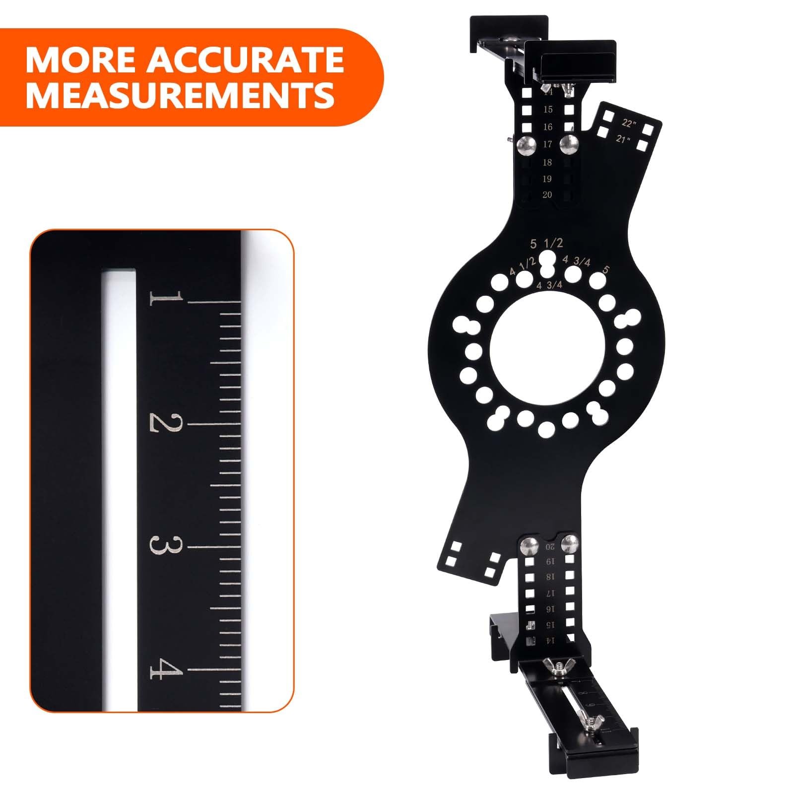 Atesilor Wheel Fitment Tool and Simulator, Offset Measuring Mockup Tool,...