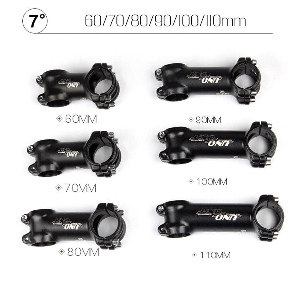 for UNO Stem 7°/17°/35°Mountain Road Bike Handlebar Stem  31.8*60-130mm Aluminum