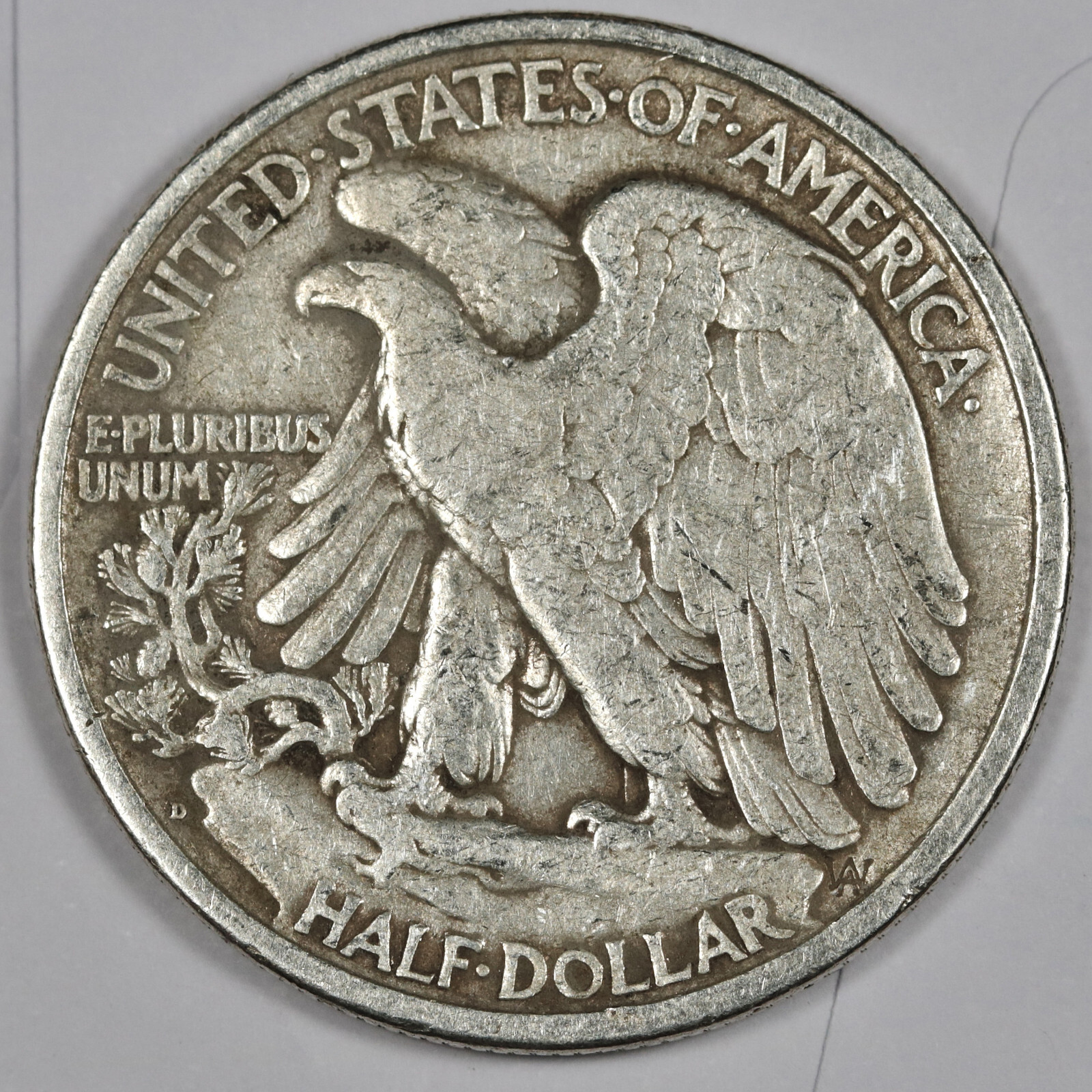 1918-d Liberty Walking Half. VF. 187595